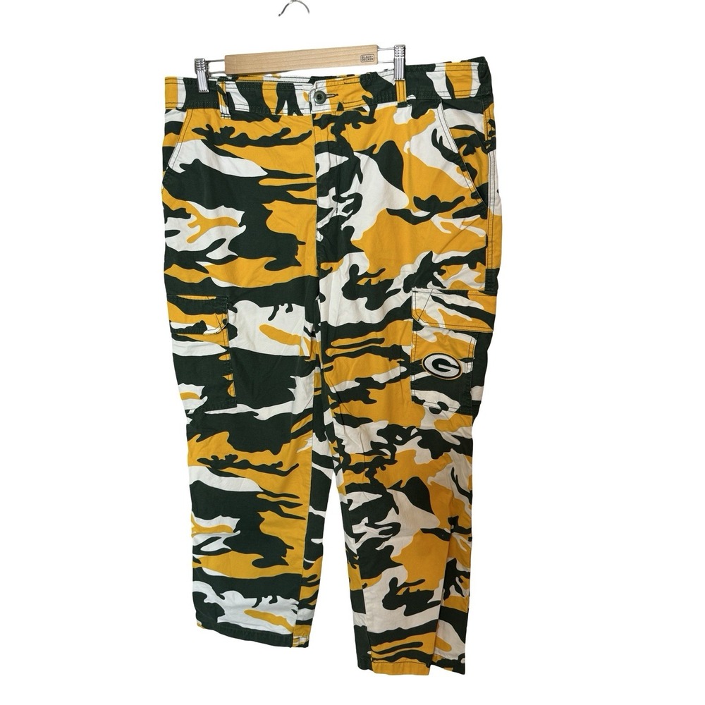 NFL Green Bay Packers Men's Camo Pants Size 38x30 Green Gold Camouflage camo‎